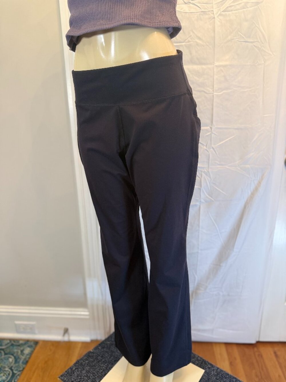 All In Motion Black Athletic Pants with phone pocket Women's L like new!